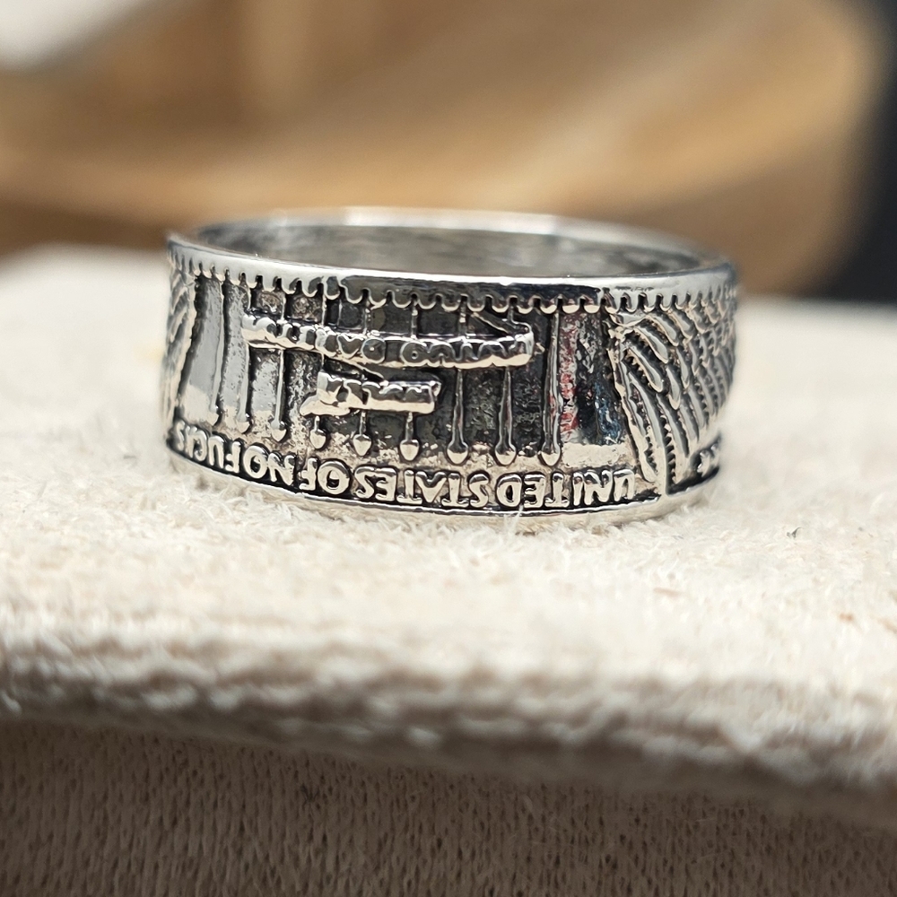 Silver Engraved Ring (2197) - Picture 3 of 3